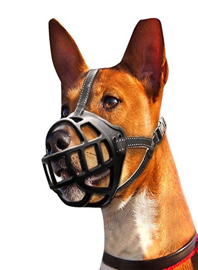 Futaba Silicone Basket Anti-Bite Muzzle For Dogs - Black - Medium (Size 4) - Image 1